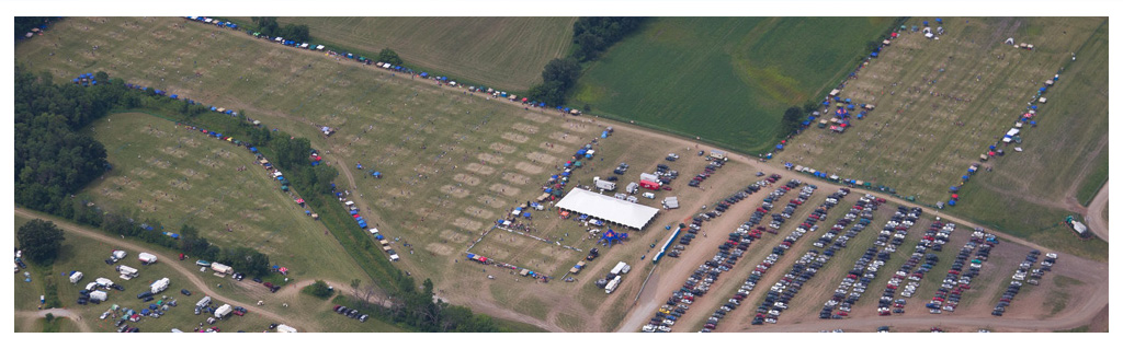 Waupaca Boatride Volleyball Tournament - Aerial View 2011