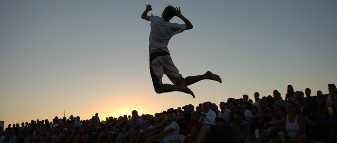 Waupaca Boatride Volleyball Tournament - Sunset Jump Serve