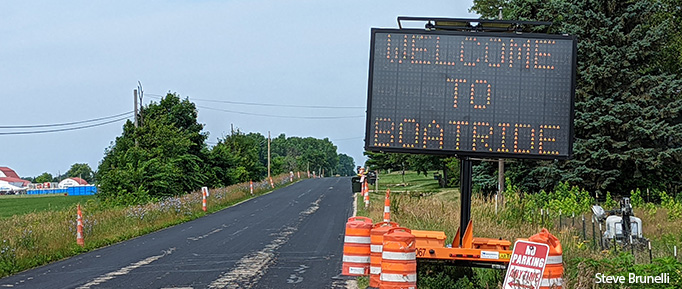 Waupaca Boatride Volleyball Tournament - Welcome Sign 2022